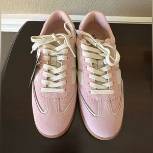 NWT Toms Collins Light Pink Lace-up Sneakers Size 8